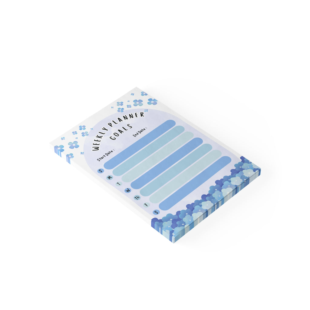 Weekly Planner Notepad - Floral Goals