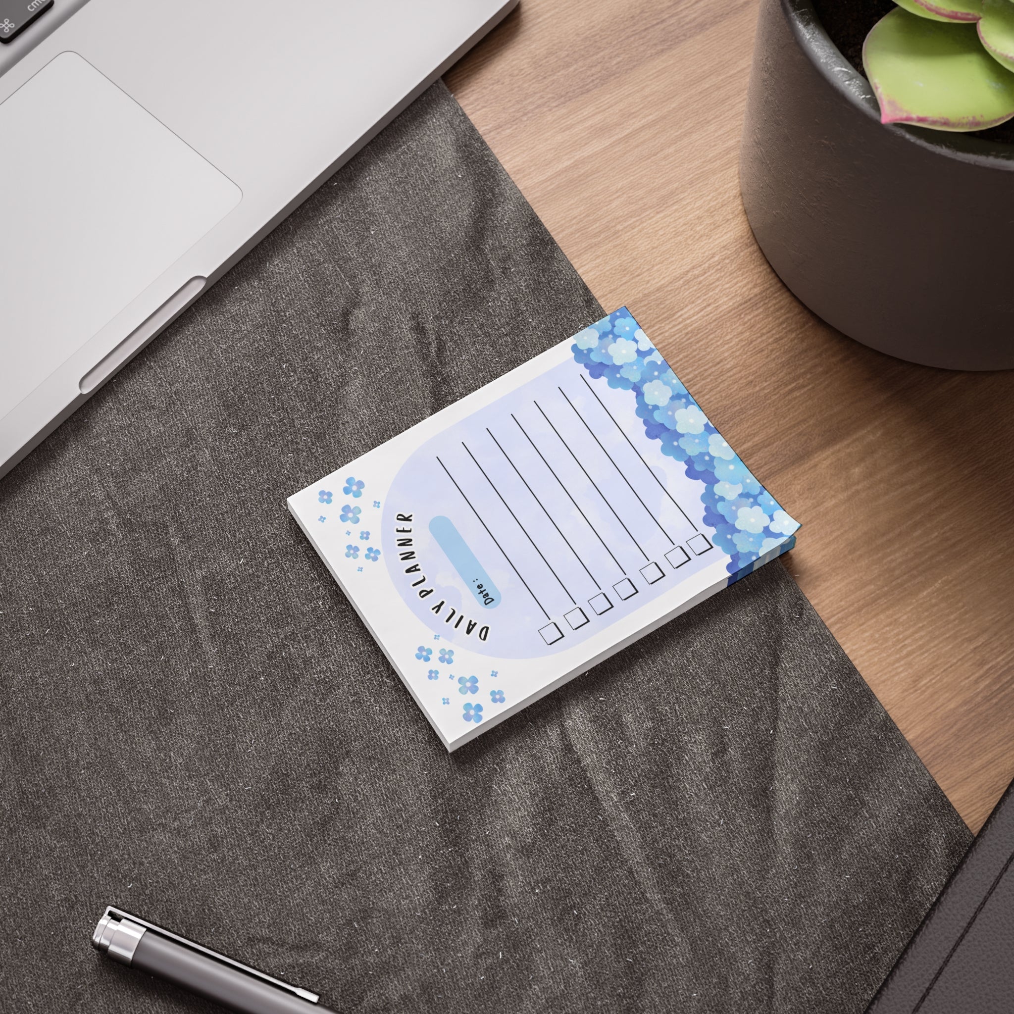 Daily Planner Note Pads - Floral Design for Organization and Productivity