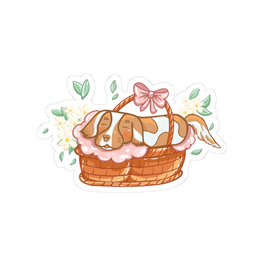 Cute Aussie Puppy Kiss-Cut Sticker for Dog Lovers