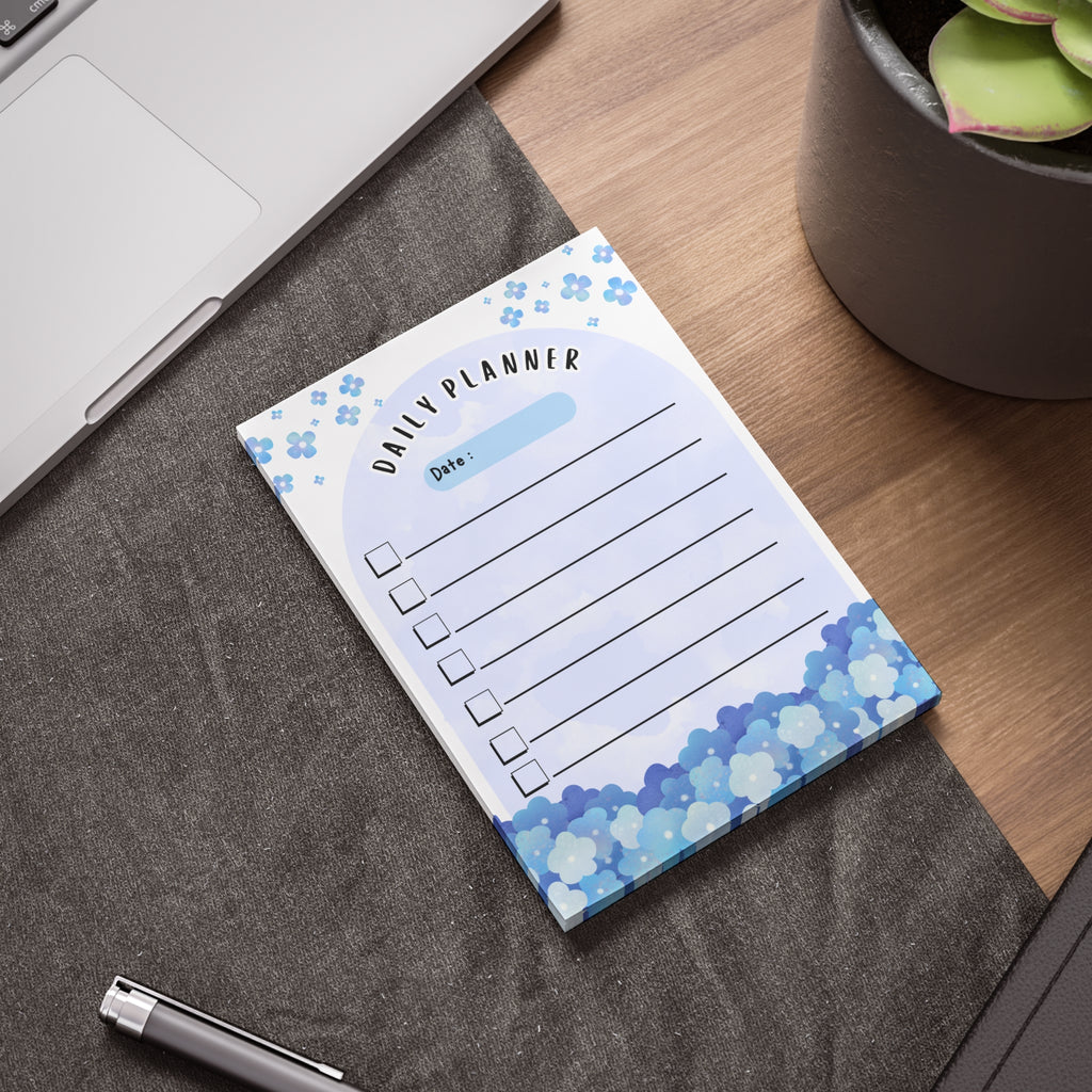 Daily Planner Note Pads - Floral Design for Organization and Productivity