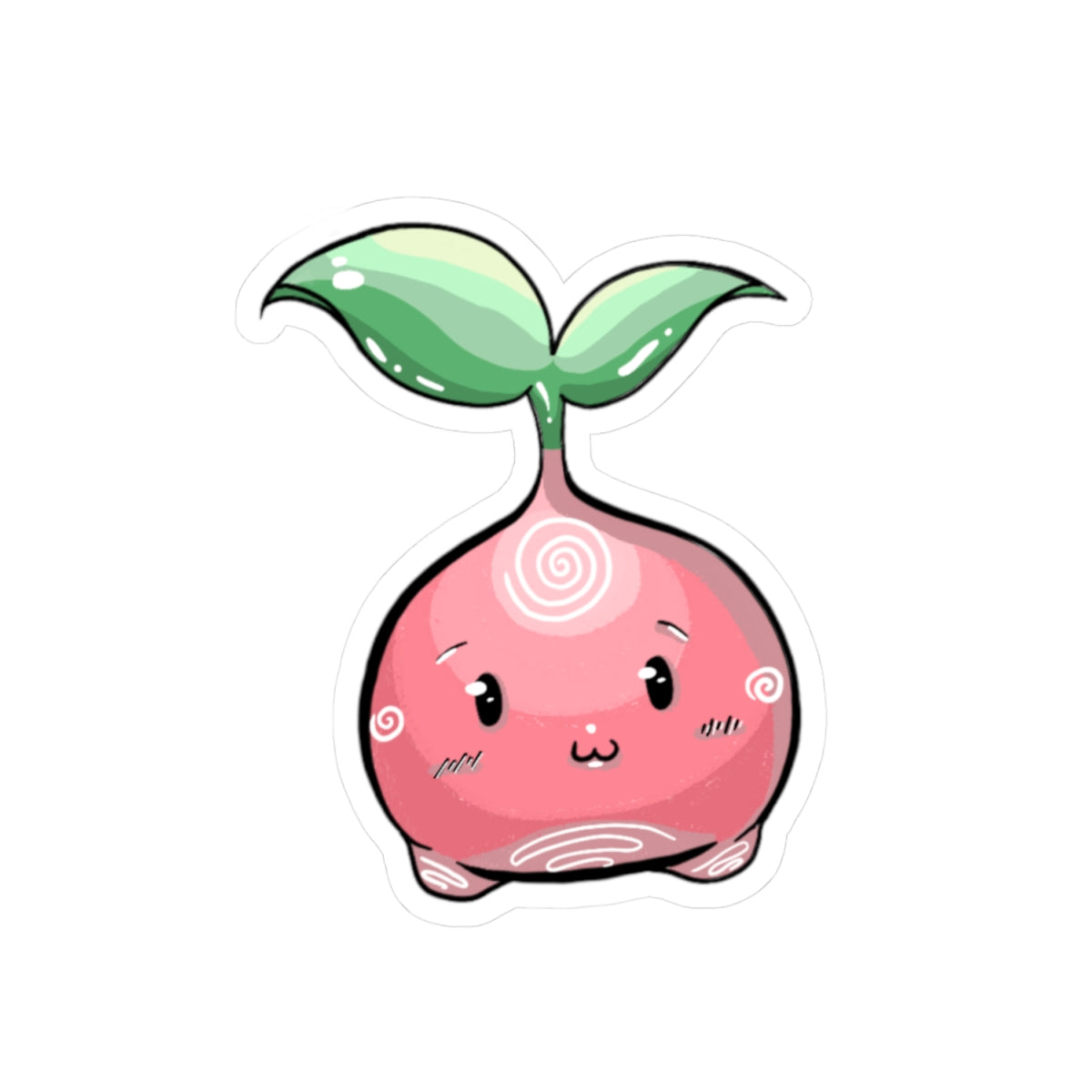 Pinky Radish Kiss-Cut Stickers for Laptops & Planners