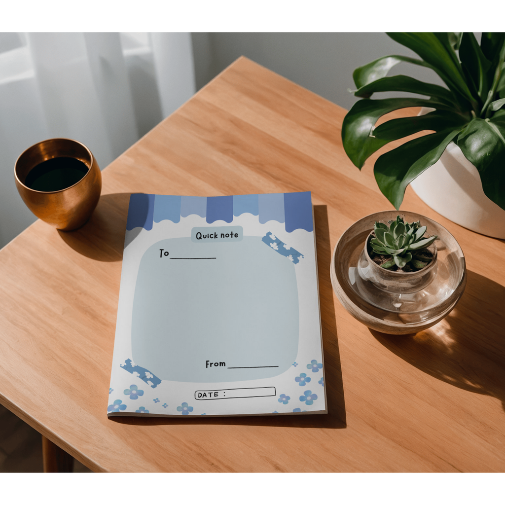 Floral-Themed Post-it® Note Pads - Quick Notes with To/From Spaces