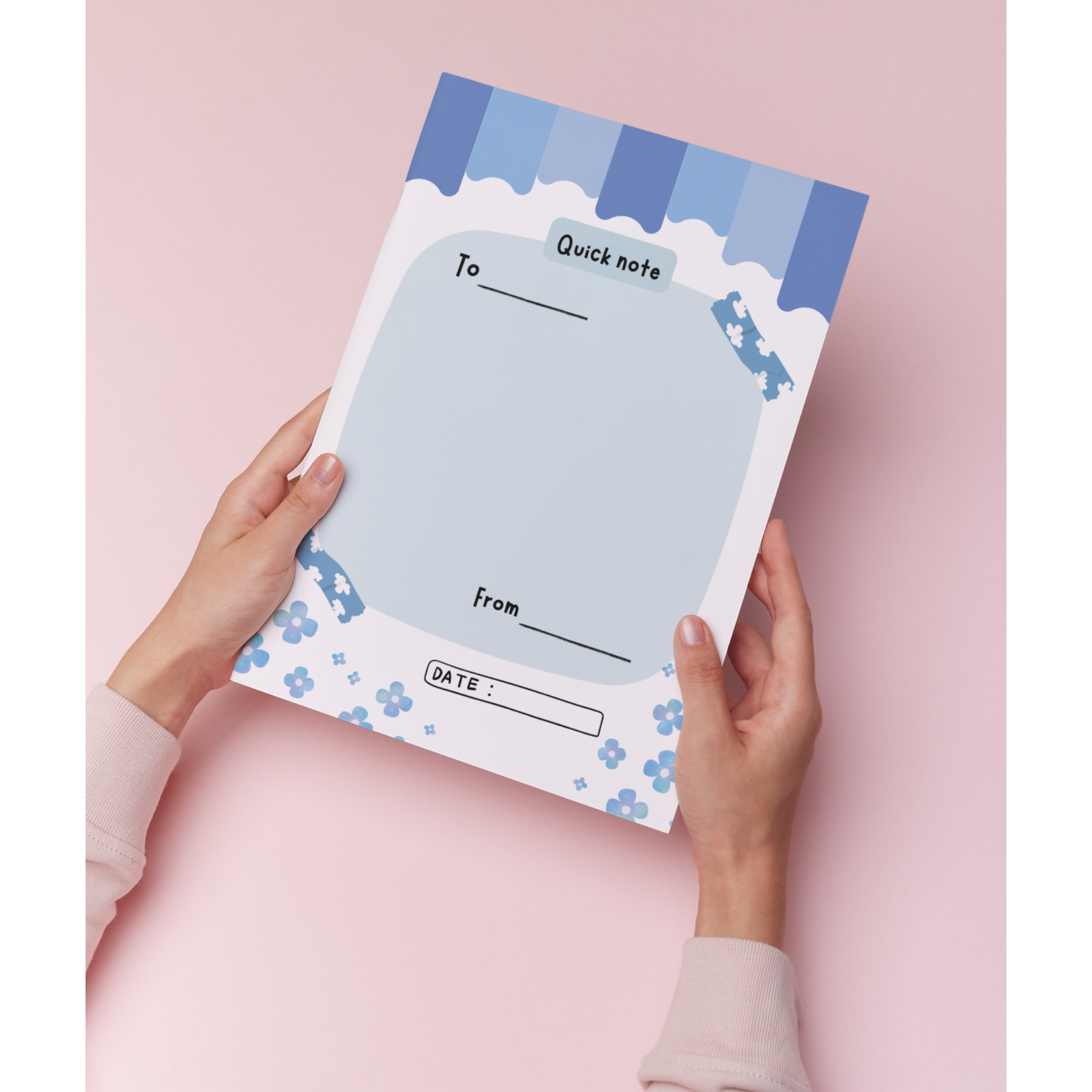 Floral-Themed Post-it® Note Pads - Quick Notes with To/From Spaces