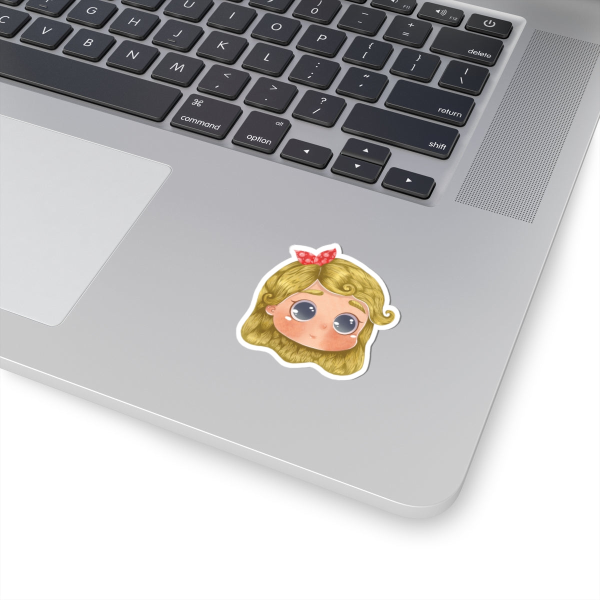Whimsical Girl Character Kiss-Cut Stickers - Cute & Adorable for Personalization