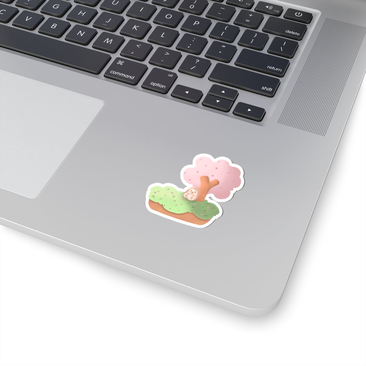 Cute Hedgehog Cherry Blossom Kiss-Cut Stickers