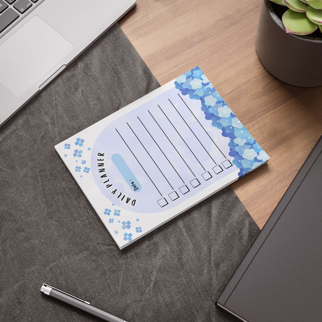 Daily Planner Note Pads - Floral Design for Organization and Productivity