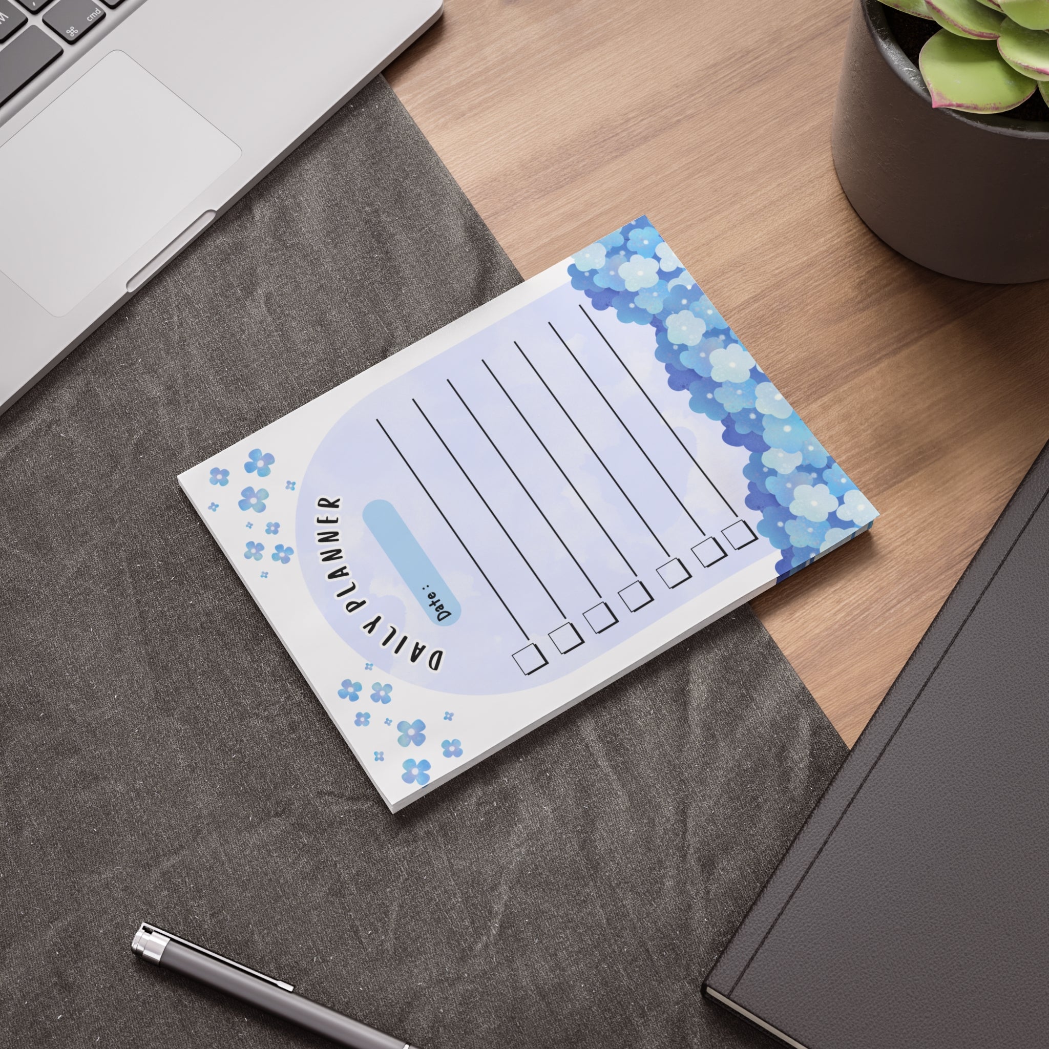 Daily Planner Note Pads - Floral Design for Organization and Productivity
