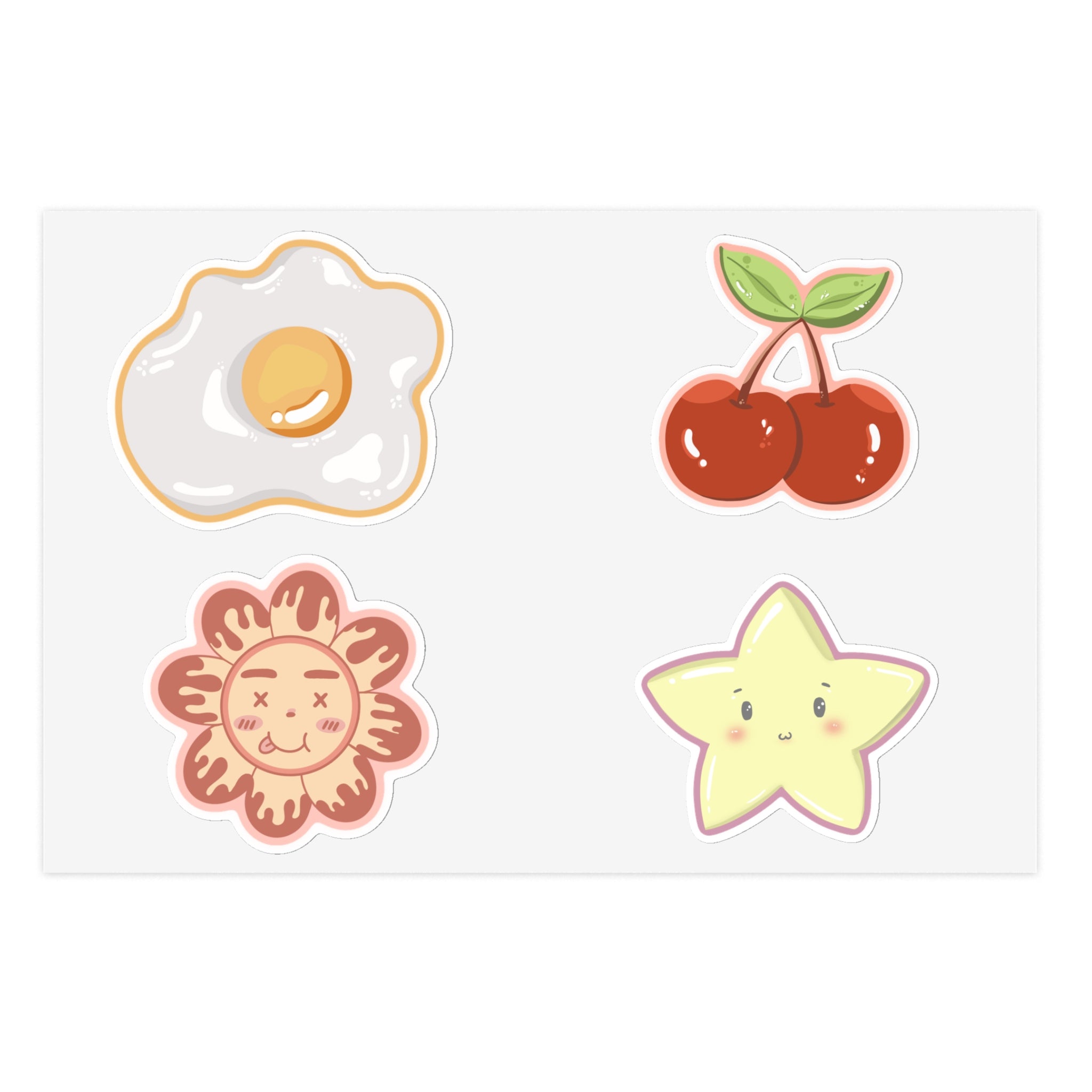 Colorful Iridescent Sticker Sheet Bundle - 5pcs for Custom Decor