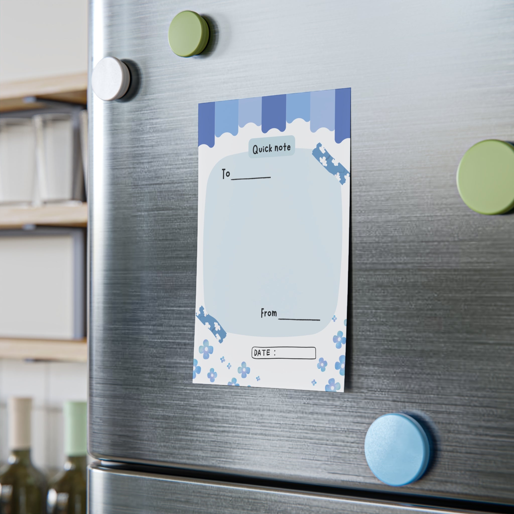 Floral-Themed Post-it® Note Pads - Quick Notes with To/From Spaces