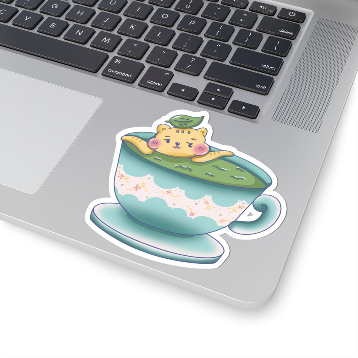 Little Kitty Tea Time Kiss-Cut Stickers – Perfect for decorating laptop