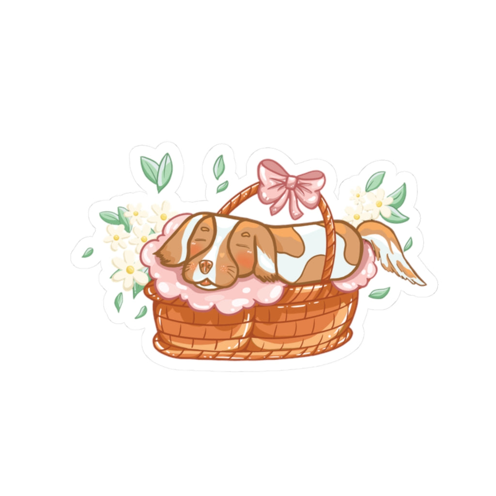 Cute Aussie Puppy Kiss-Cut Sticker for Dog Lovers